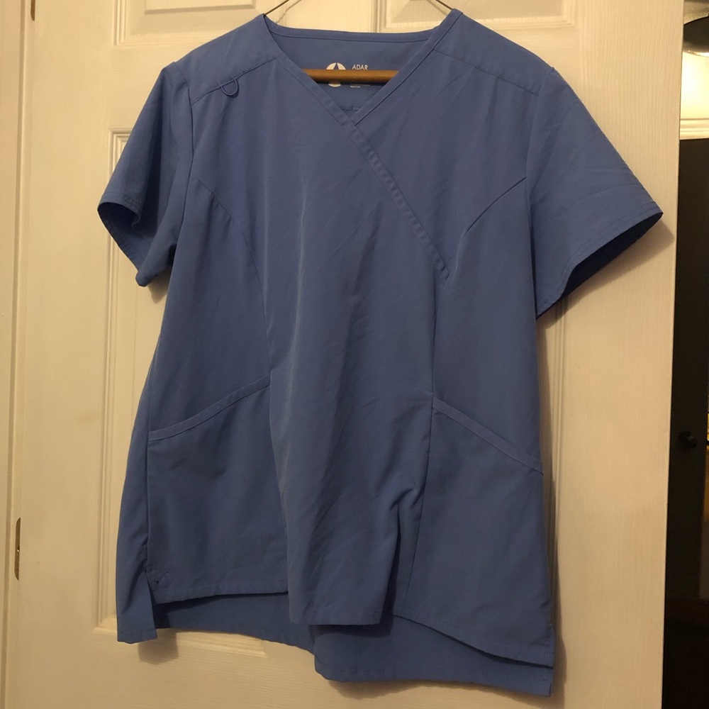 Blue scrub top